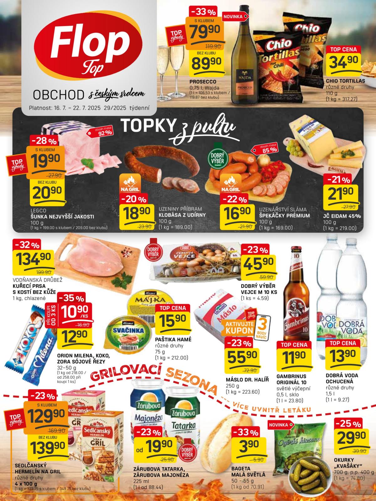 Leták Flop Top od 16.07. do 22.07.