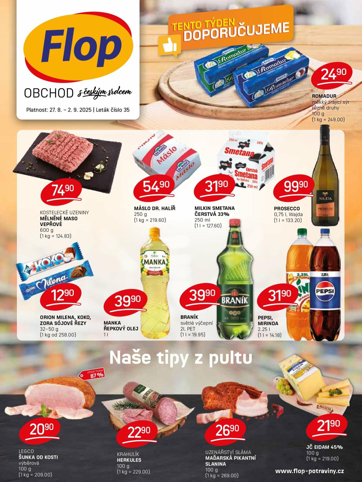Leták Flop od 27.08. do 02.09.