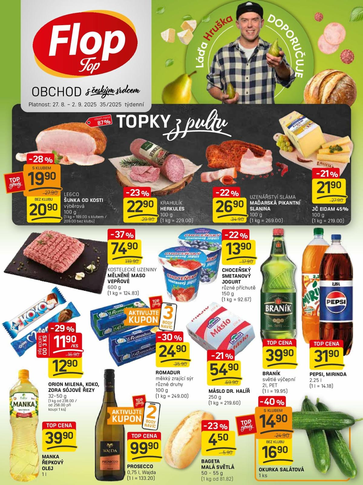 Leták Flop Top od 27.08. do 02.09.