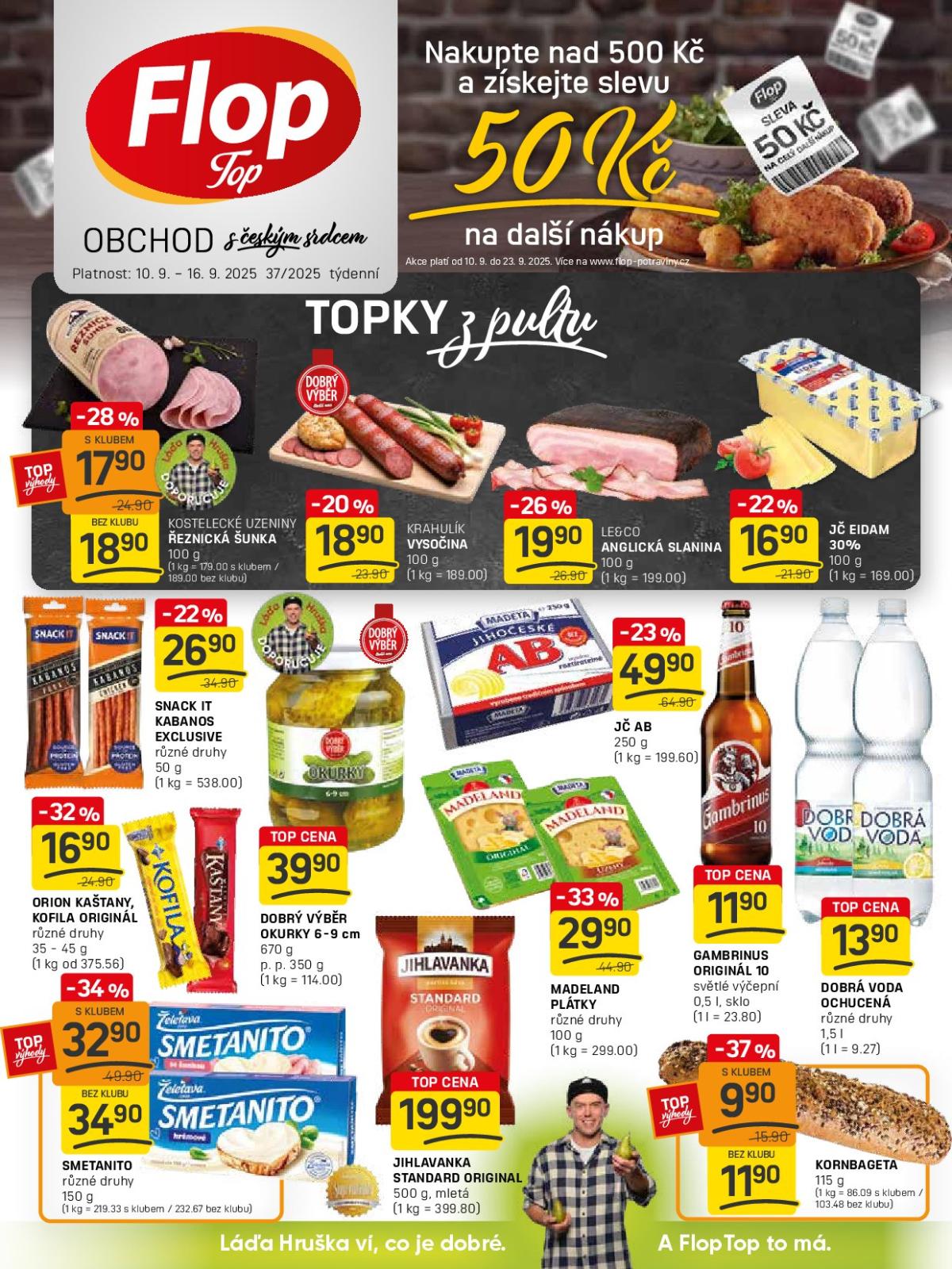 Leták Flop Top od 10.09. do 16.09.
