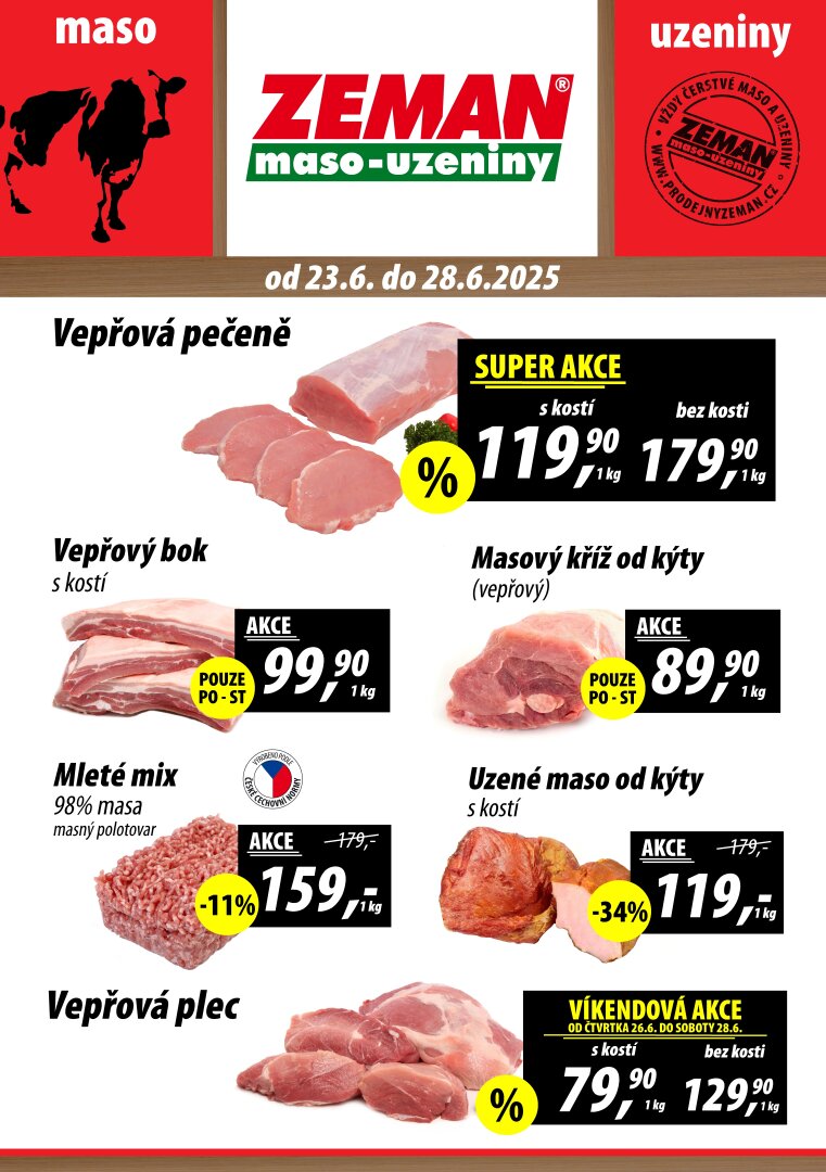Leták Prodejny Zeman od 23.06. do 28.06.