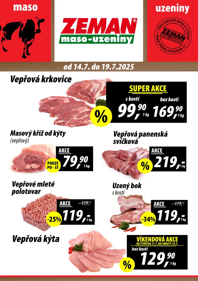 Leták Prodejny Zeman od 14.07. do 19.07.