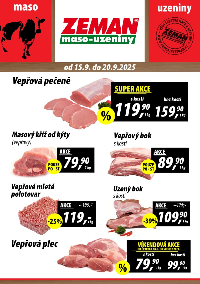 Leták Prodejny Zeman od 15.09. do 20.09.