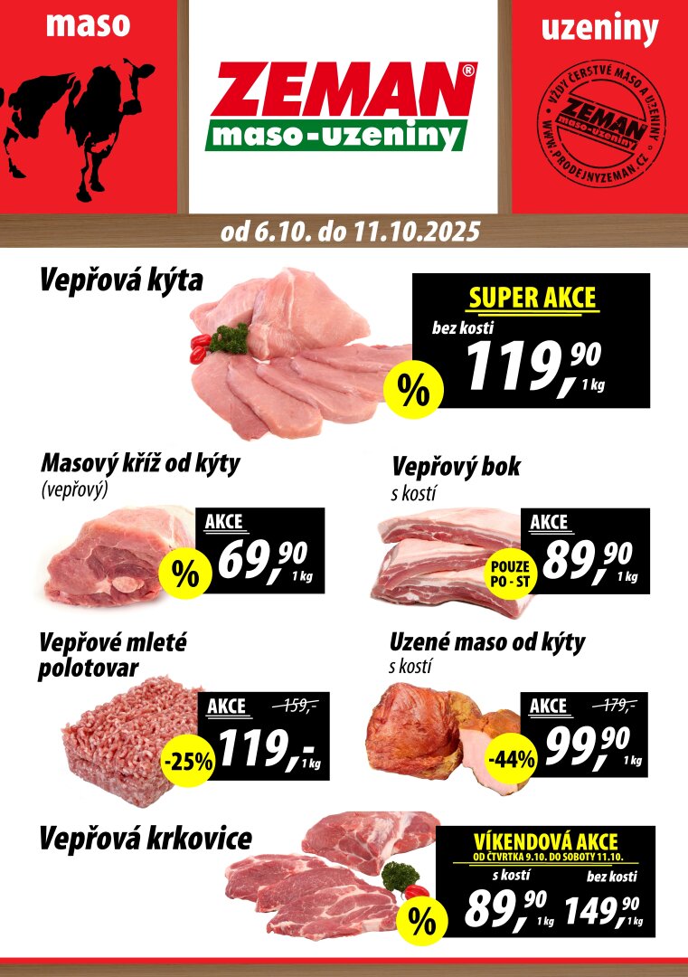 Aktuální leták Prodejny Zeman od 06.10. do 11.10.