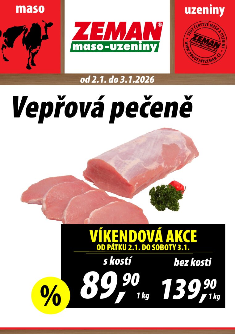 Aktuální leták Prodejny Zeman od 02.01. do 03.01.