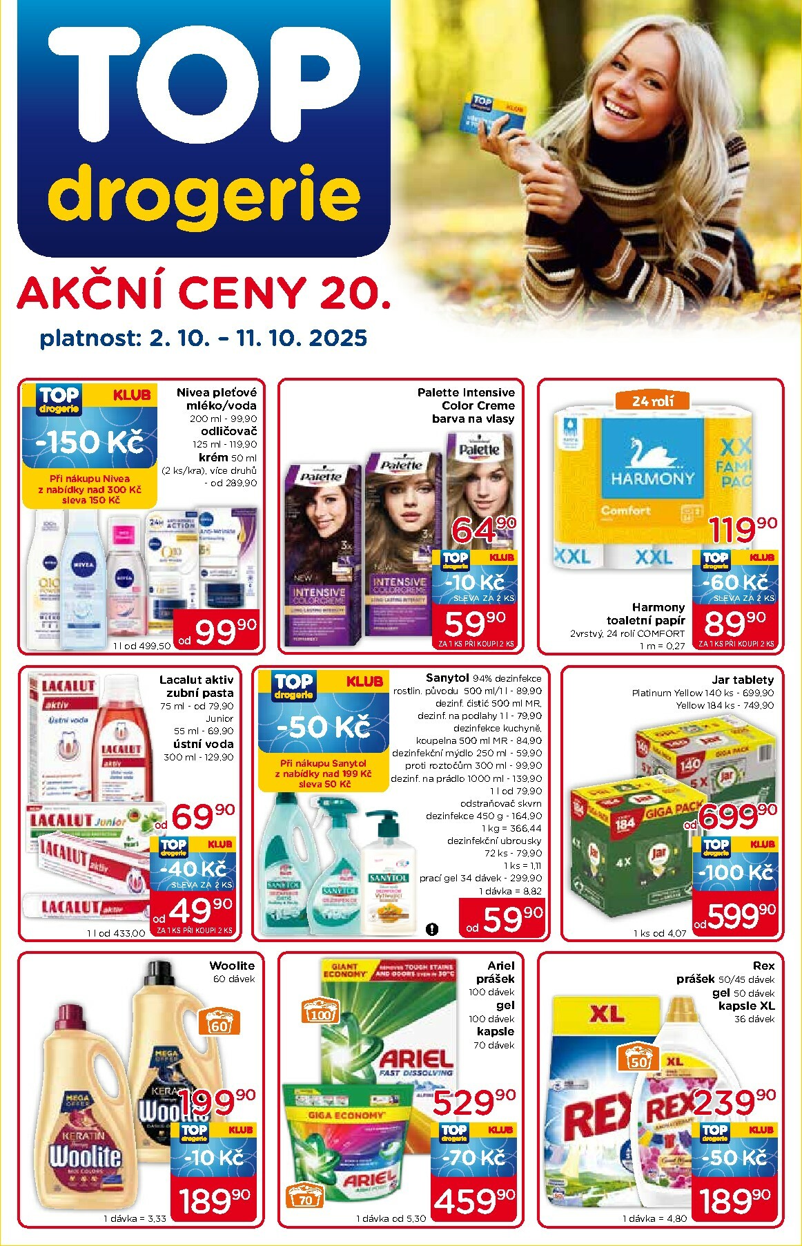 Leták Top drogerie od 02.10. do 11.10.
