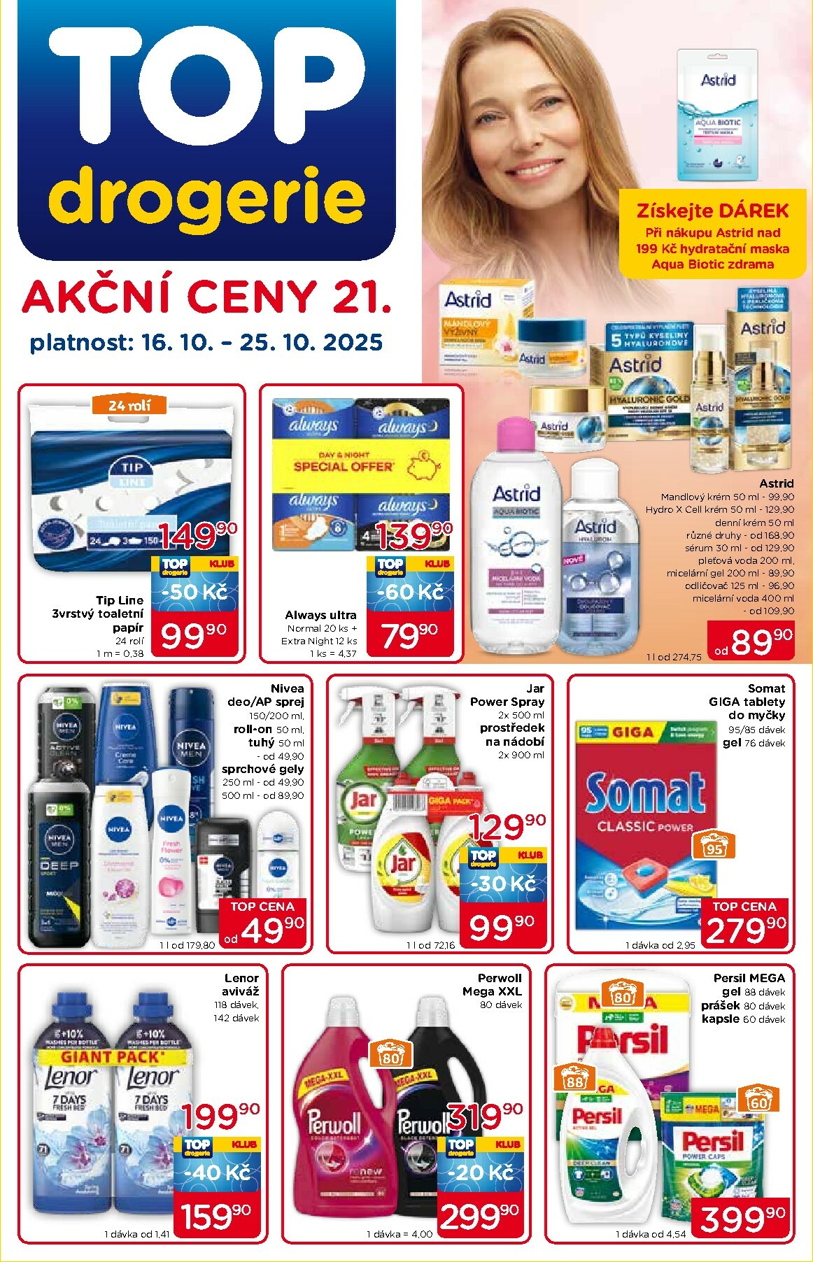 Aktuální leták Top drogerie od 16.10. do 25.10.