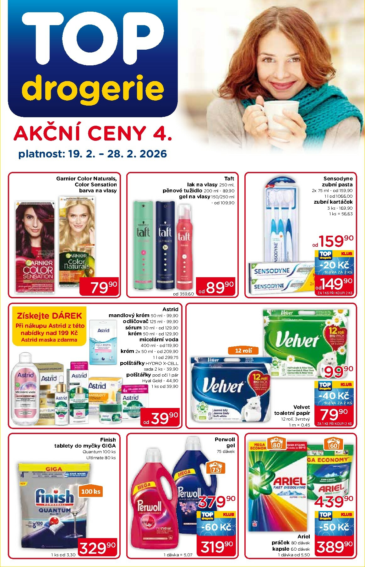 Top drogerie leták platný od čtvrtka 19.02.2026 do soboty 28.02.2026