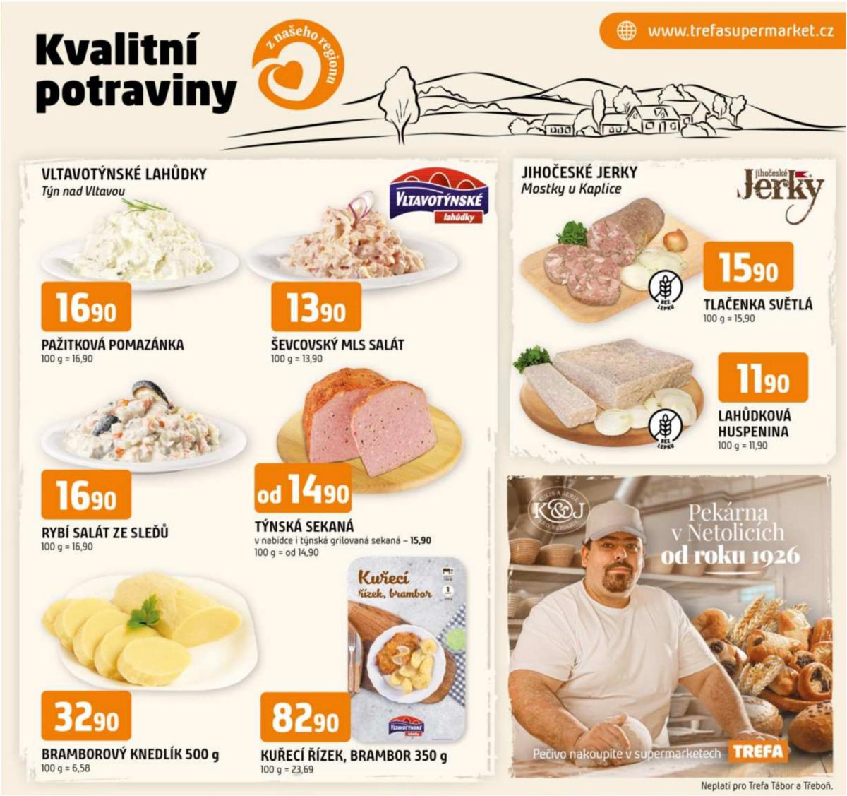 Leták Trefa - Kvalitní potraviny z našeho regionu od 11.12. do 17.12.