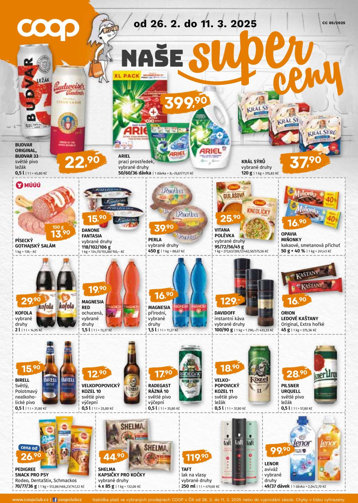 Leták Trefa - Naše značky od 26.02. do 11.03.