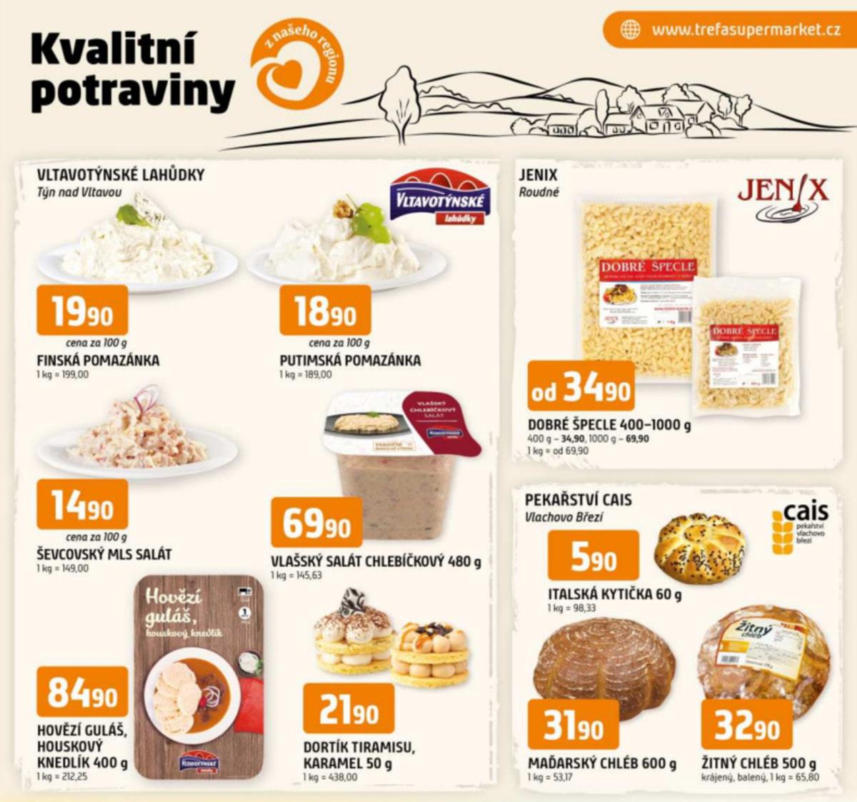 Leták Trefa - Kvalitní potraviny z našeho regionu od 07.05. do 13.05.