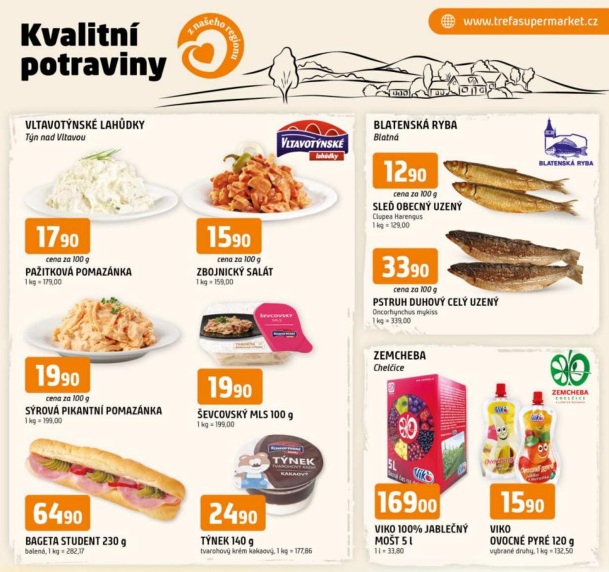 Leták Trefa - Kvalitní potraviny z našeho regionu od 30.04. do 06.05.