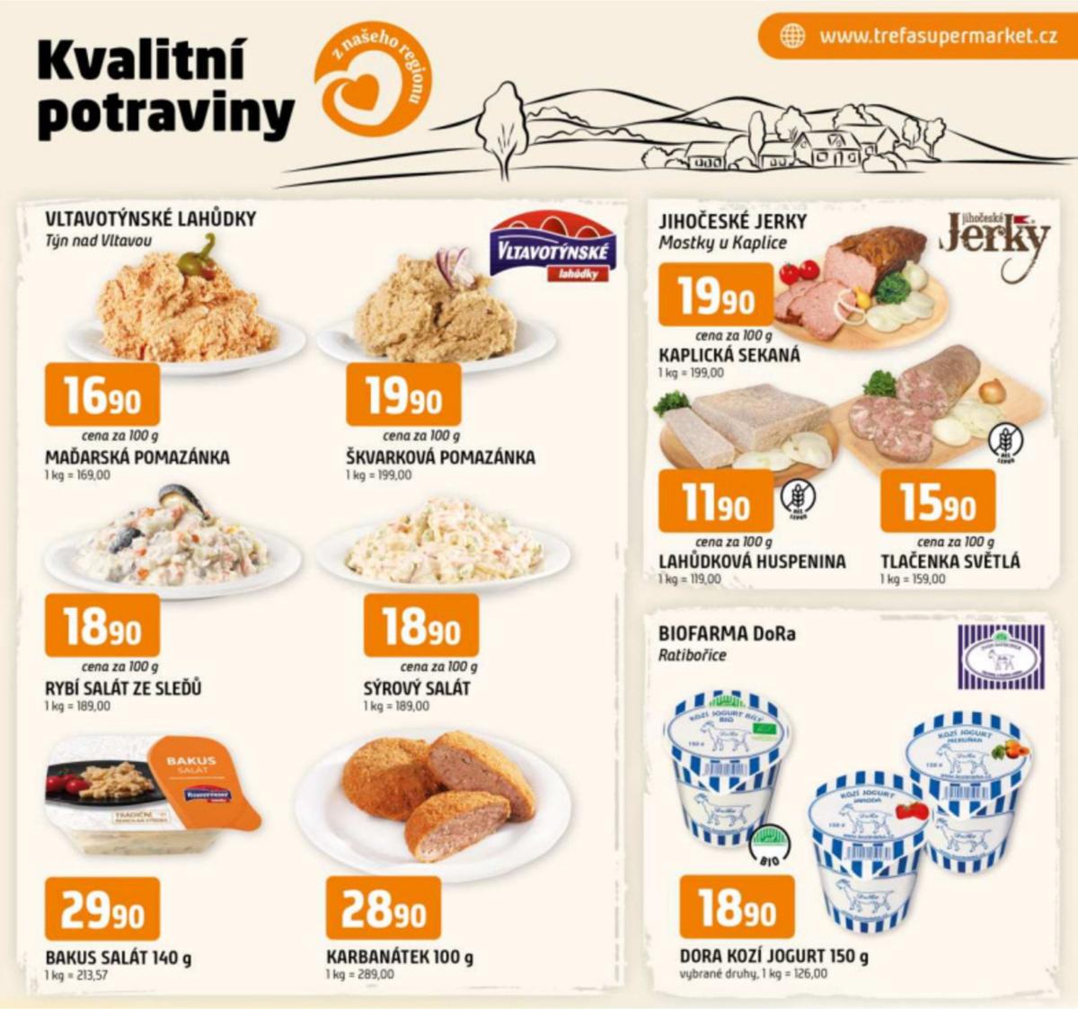 Leták Trefa - Kvalitní potraviny z našeho regionu od 14.05. do 20.05.