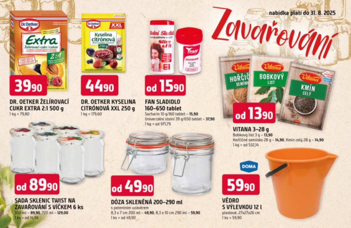 Leták Trefa - Zavařování od 14.05. do 31.08.