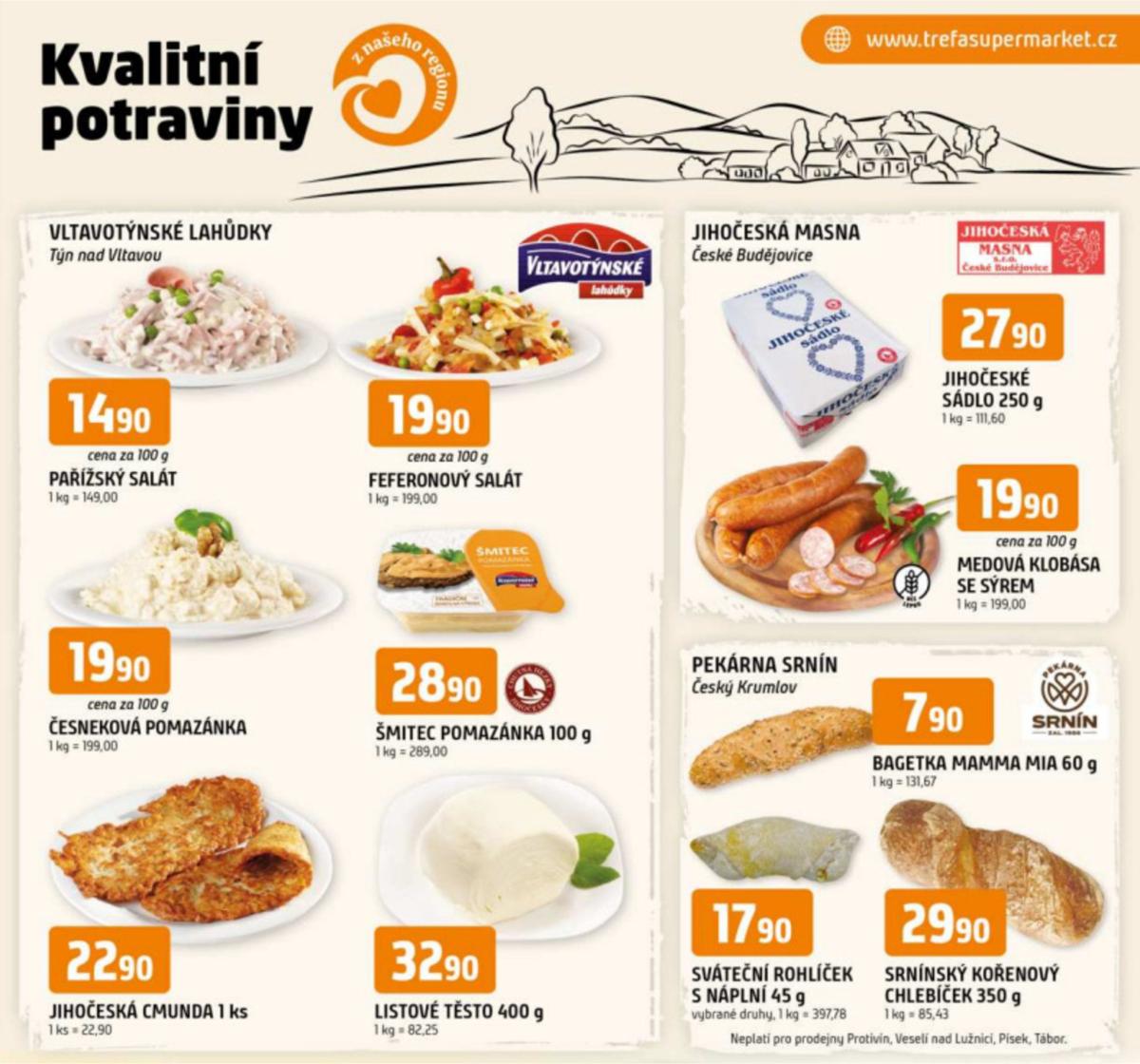 Leták Trefa - Kvalitní potraviny z našeho regionu od 28.05. do 03.06.