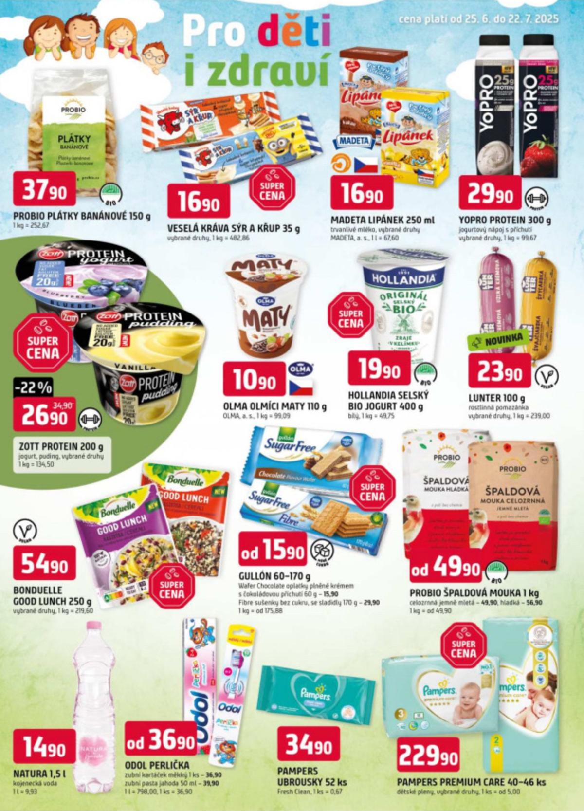 Leták Trefa - Pro děti i zdraví od 25.06. do 22.07.