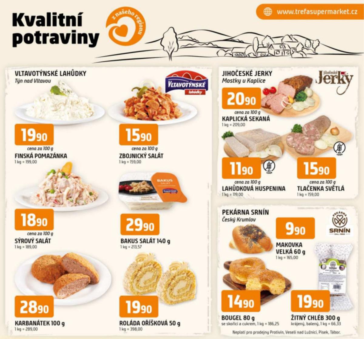 Leták Trefa - Kvalitní potravin z našeho regionu od 25.06. do 01.07.