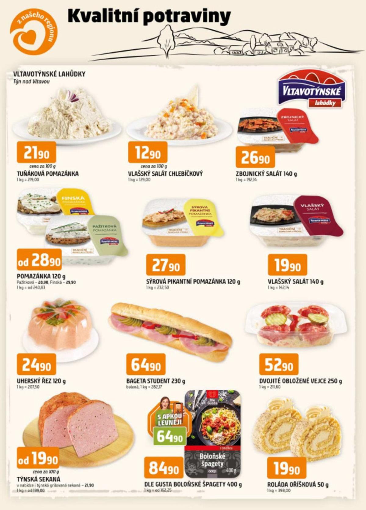 Leták Trefa - Kvalitní potraviny z našeho regionu od 10.09. do 16.09.
