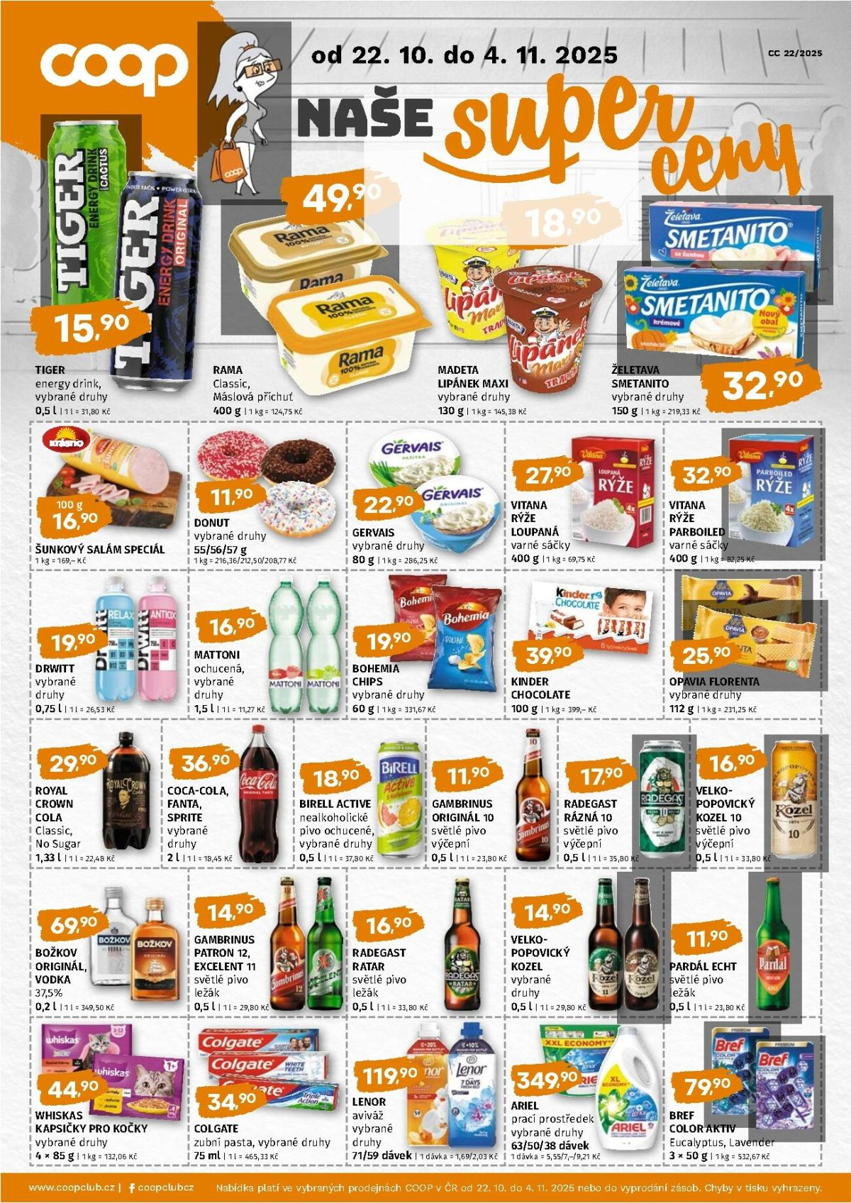 Aktuální leták Trefa - COOP naše super ceny od 22.10. do 04.11.