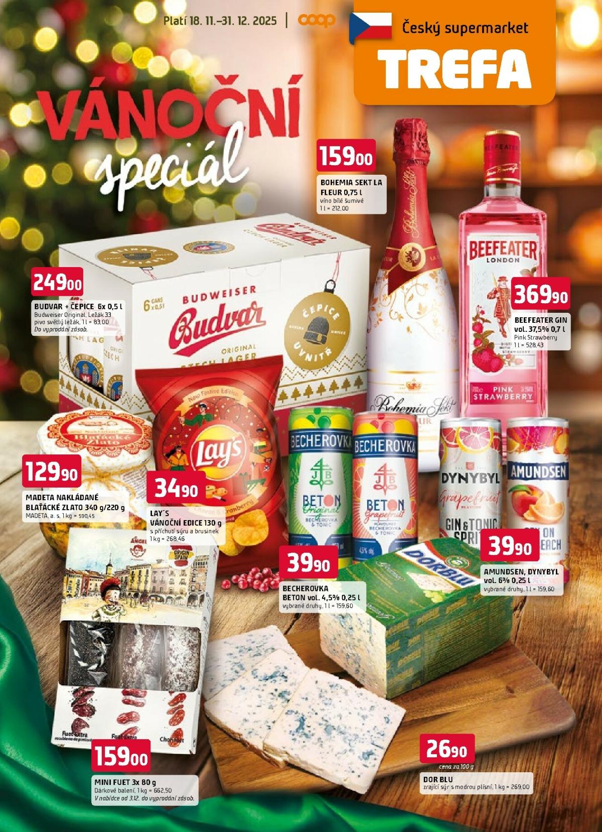 Aktuální leták Trefa - Vánoční speciál od 18.11. do 31.12.
