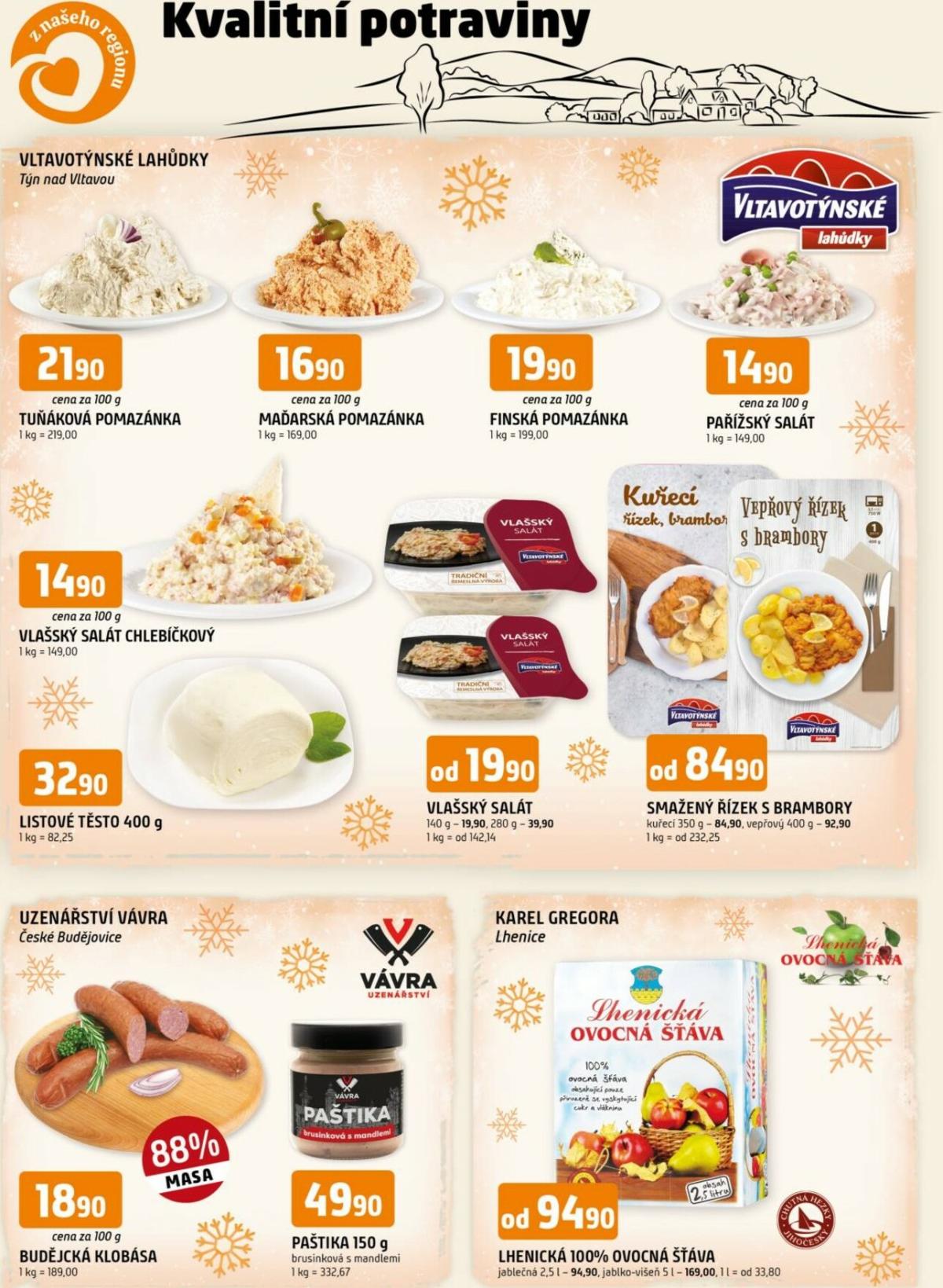 Aktuální leták Trefa - Kvalitní potraviny z našeho regionu od 17.12. do 31.12.