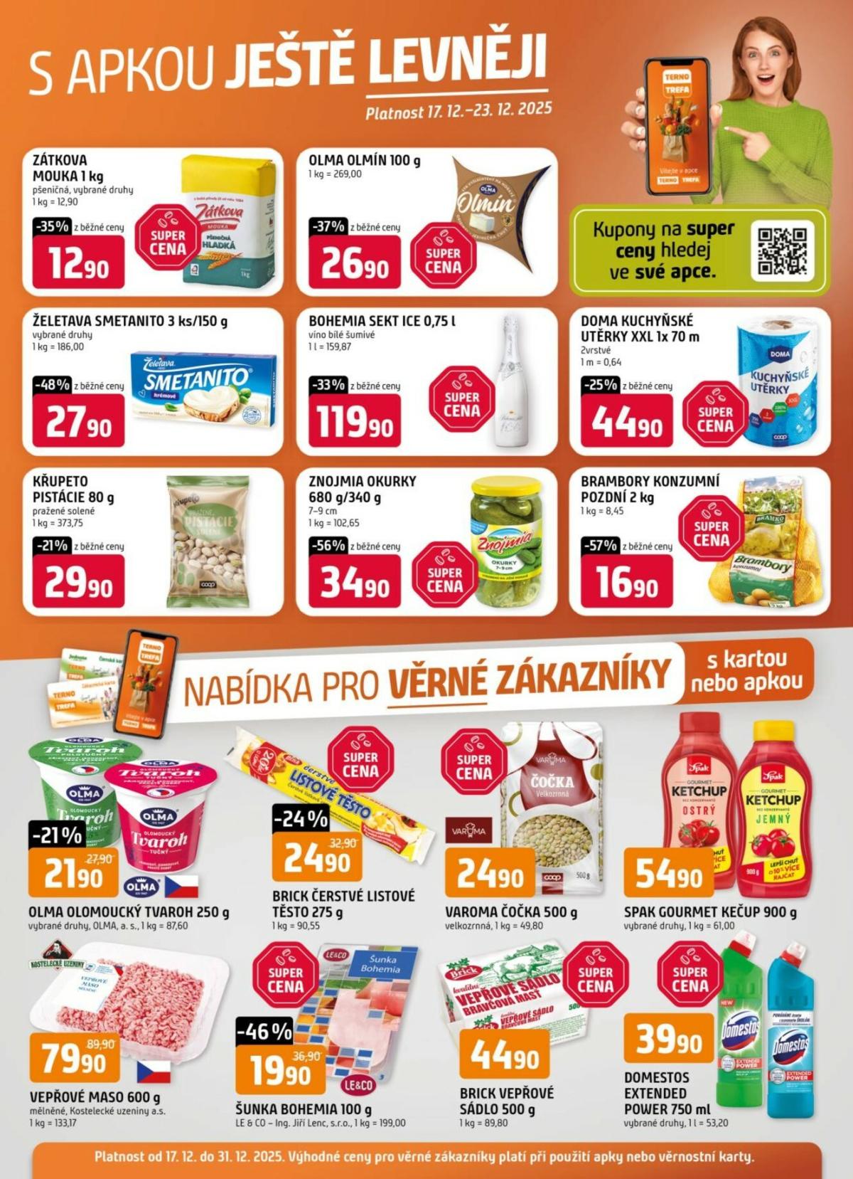 Aktuální leták Trefa - Nabídka pro věrné zákazníky od 17.12. do 23.12.