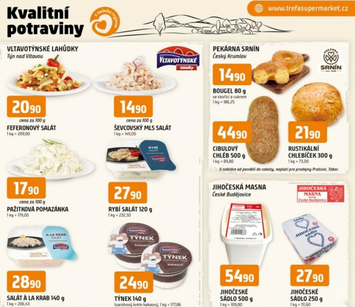 Aktuální leták Trefa - Kvalitní potraviny z našeho regionu od 14.01. do 20.01.