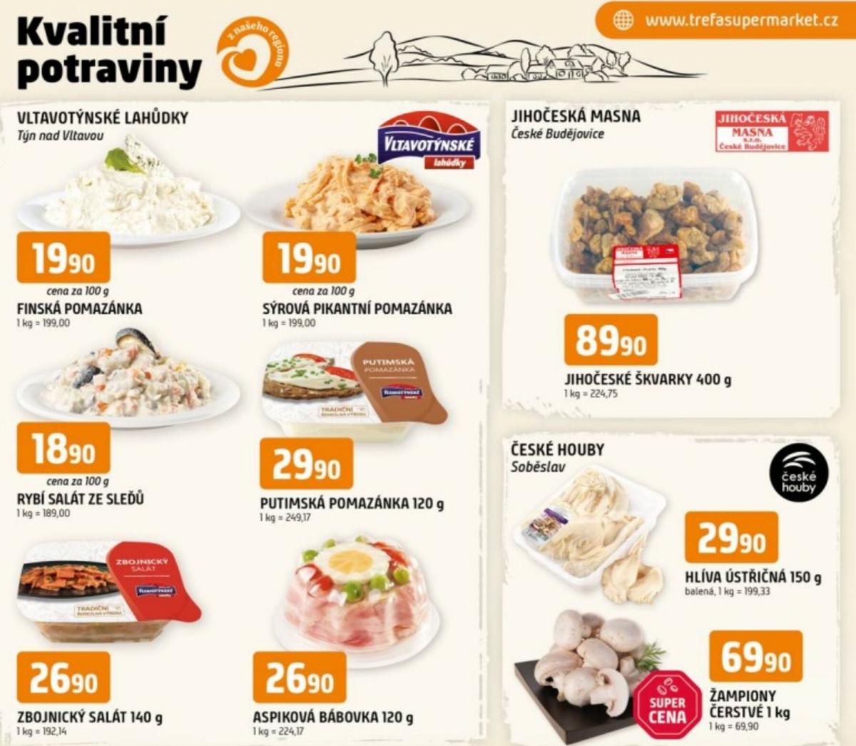 Aktuální leták Trefa - Kvalitní potraviny z našeho regionu od 21.01. do 27.01.
