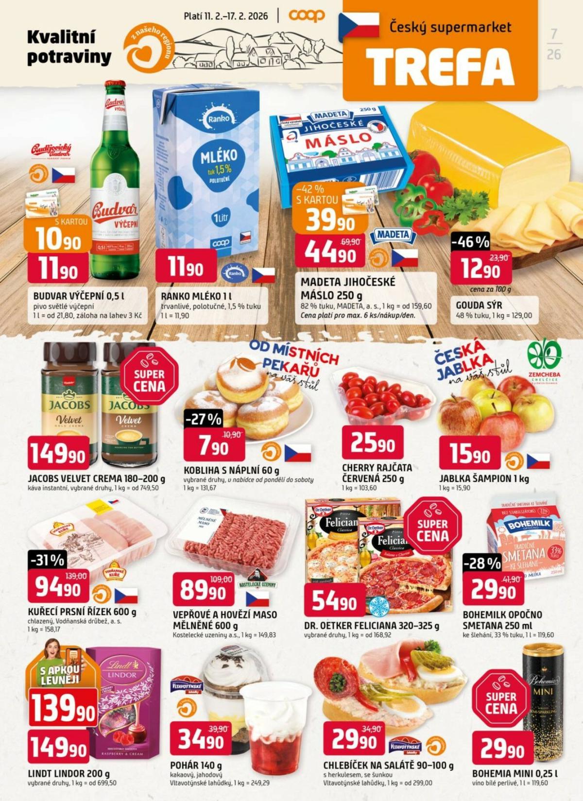 Trefa leták platný od středy 11.02.2026 do úterý 17.02.2026