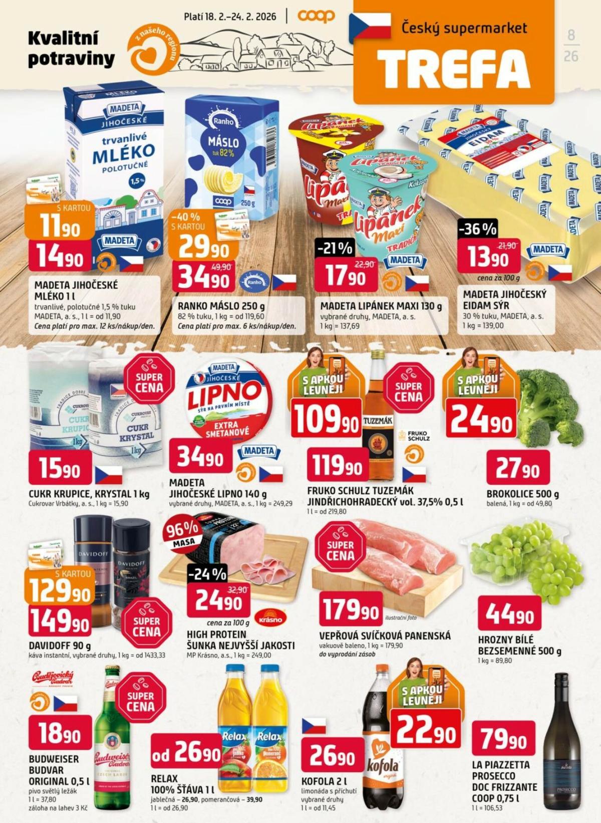 Trefa leták platný od středy 18.02.2026 do úterý 24.02.2026