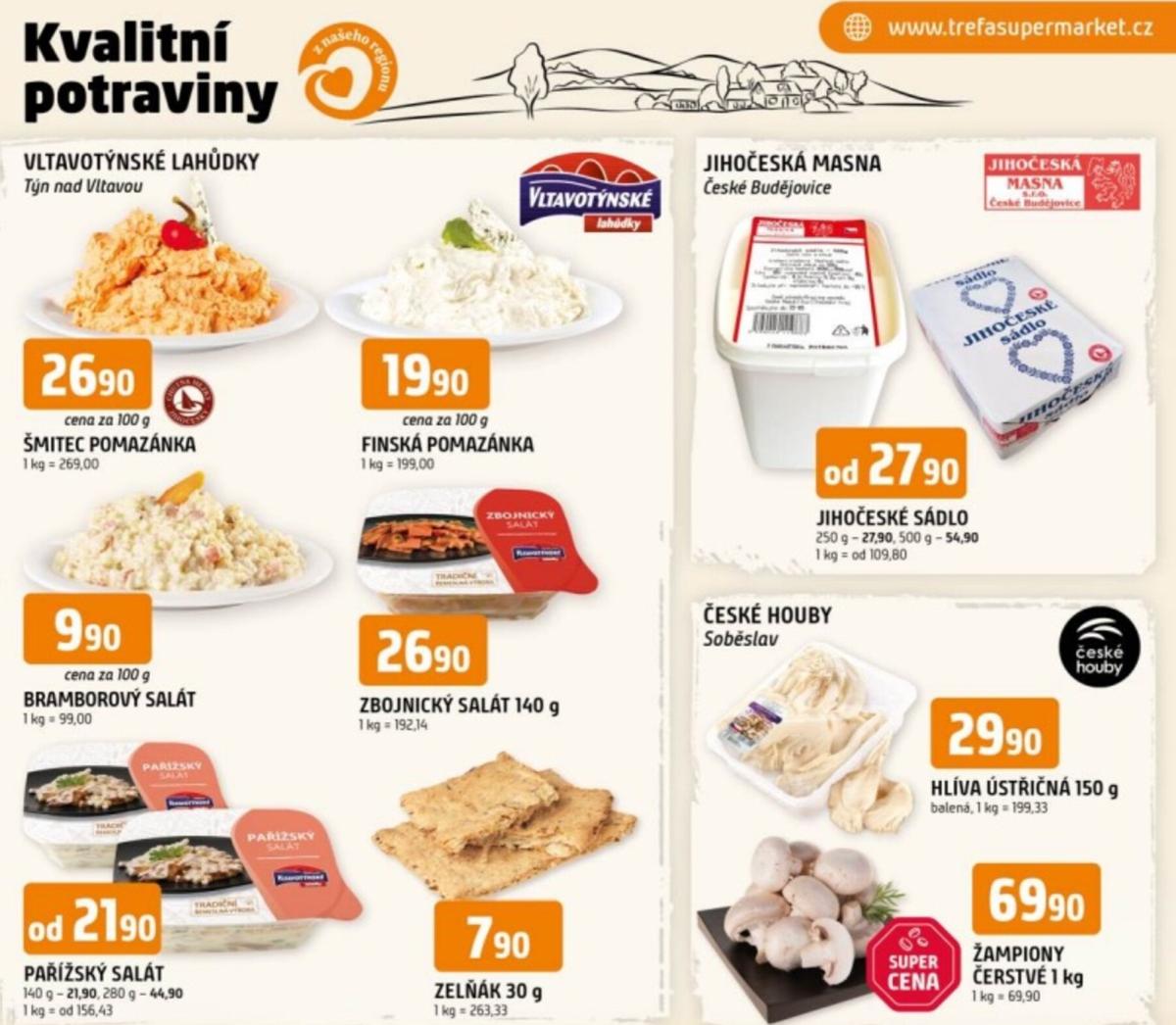 Trefa - Kvalitní potraviny z našeho regionu leták platný od středy 04.03.2026 do úterý 10.03.2026