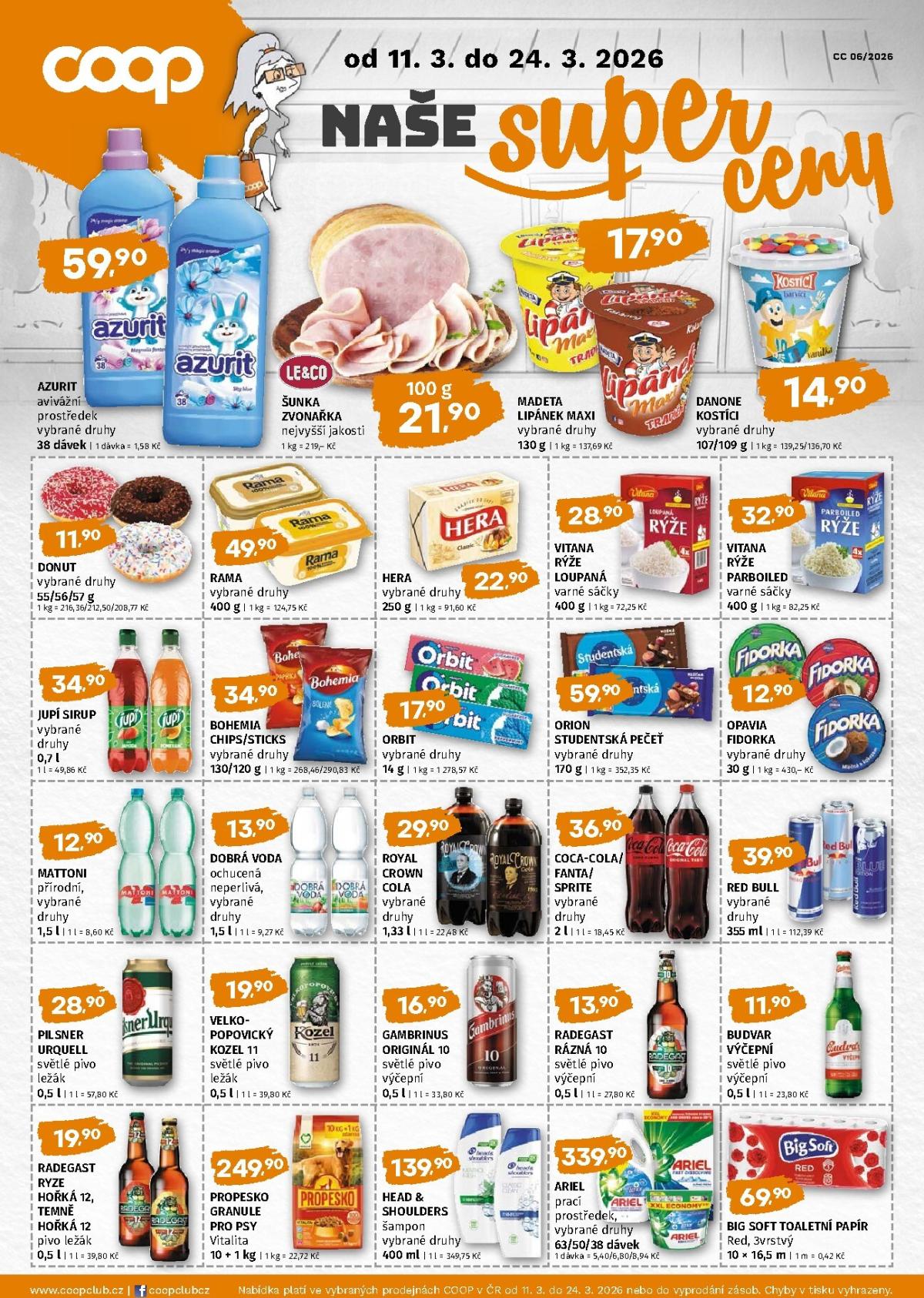 Trefa - Naše super ceny leták platný od středy 11.03.2026 do úterý 24.03.2026