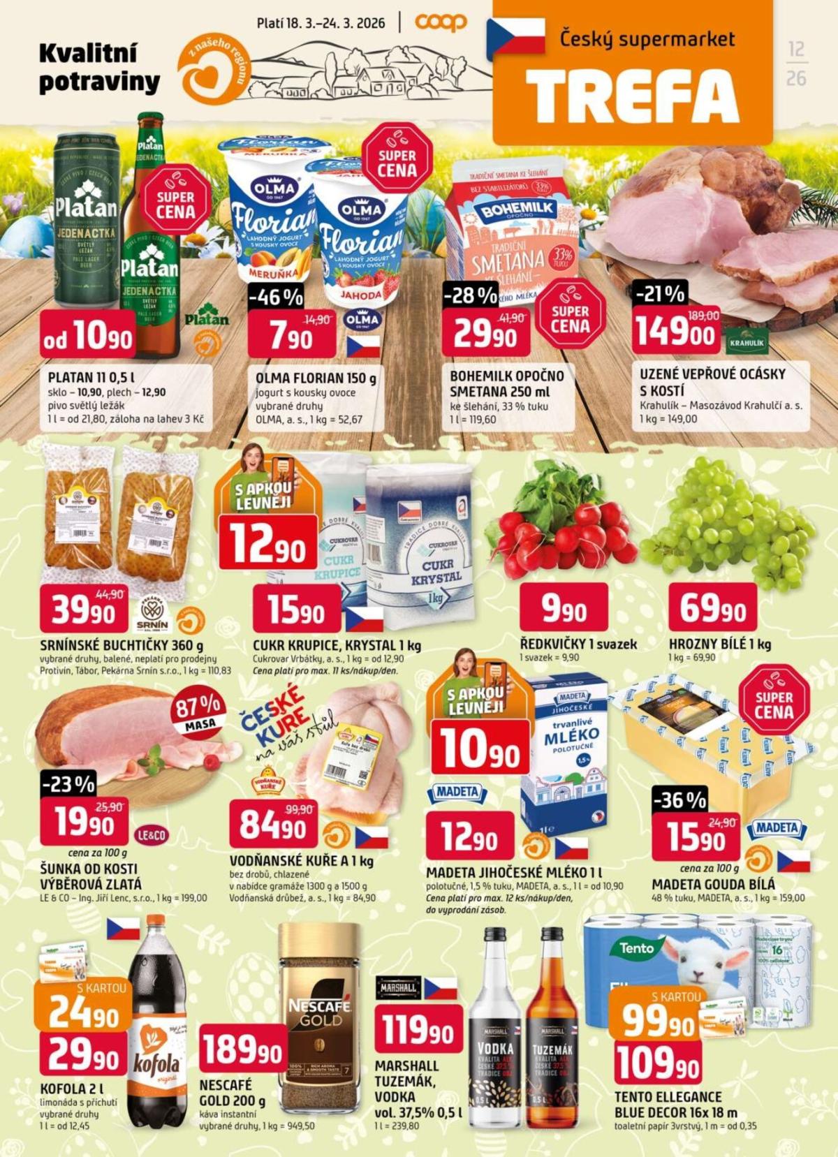 Trefa leták platný od středy 18.03.2026 do úterý 24.03.2026