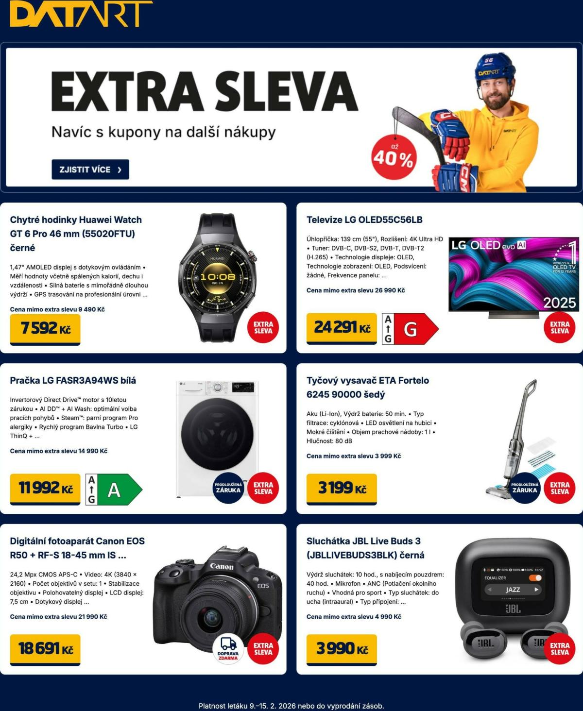 Datart leták platný od pondělí 09.02.2026 do neděle 15.02.2026