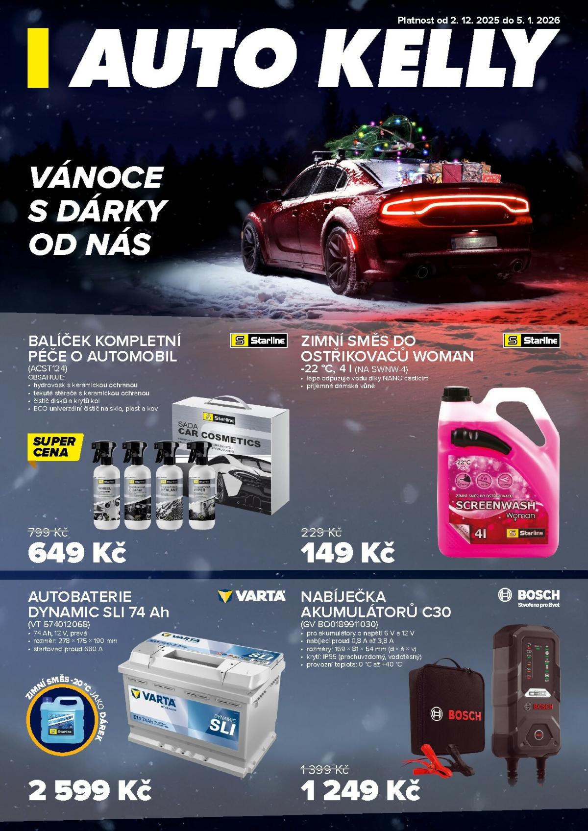 Aktuální leták Auto Kelly od 02.12. do 05.01.
