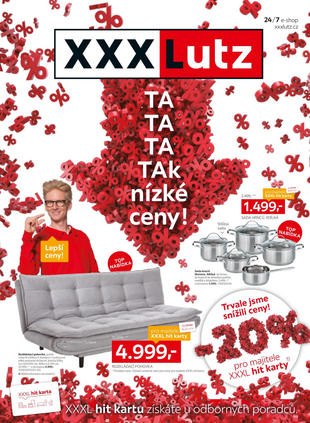 Leták XXXLutz - Trvale jsme snížili ceny! od 03.03. do 16.03.