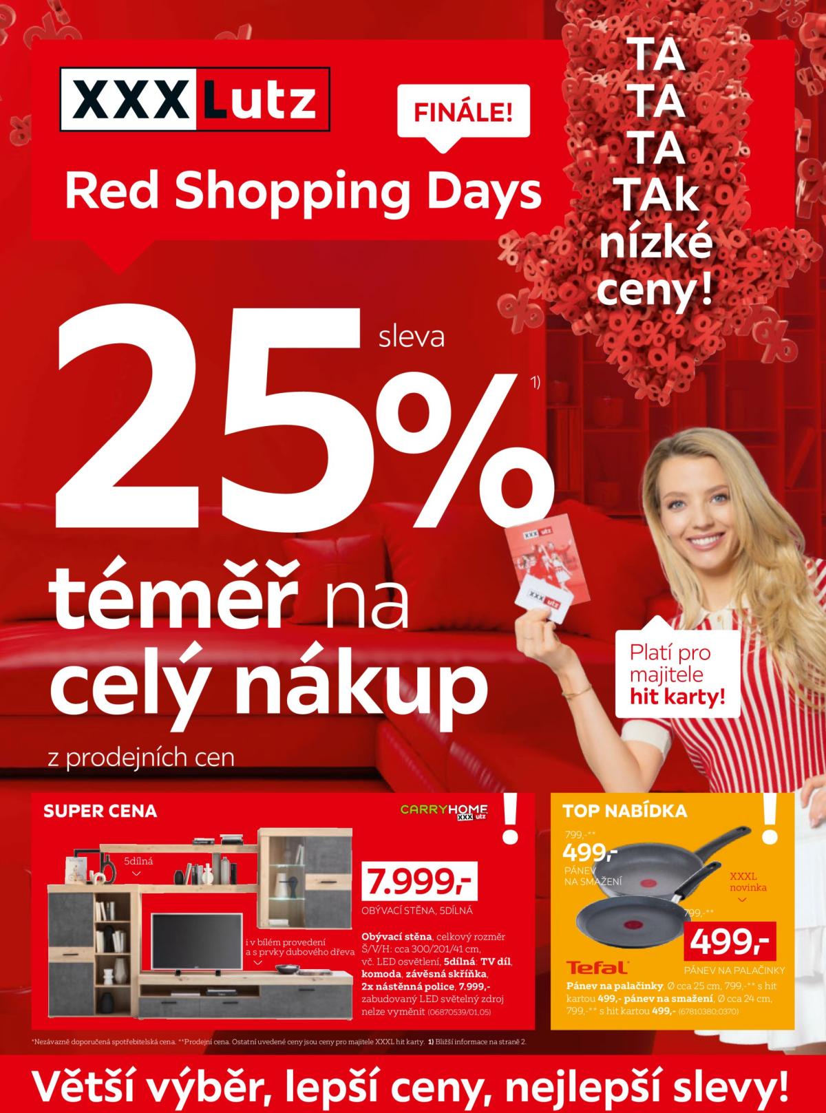 Leták XXXLutz - Red Shopping Days od 26.05. do 08.06.