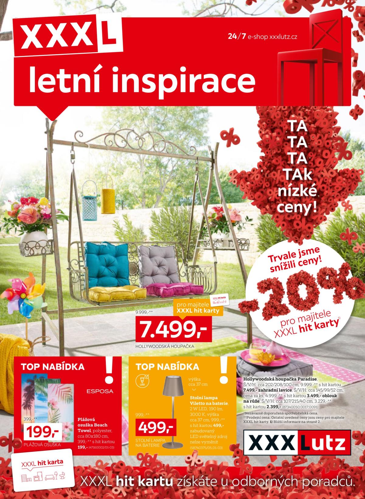 Leták XXXLutz - Letní inspirace od 02.06. do 30.06.