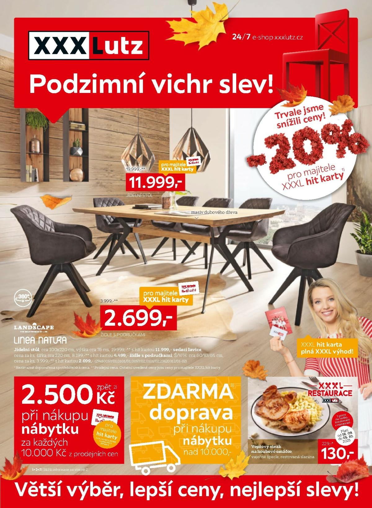 Leták XXXLutz - Podzimní vychr slev od 22.09. do 05.10.