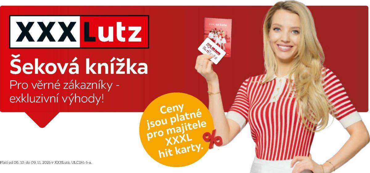 Aktuální leták XXXLutz - Výhodné poukazy pro majitele HIT karty od 06.10. do 09.11.