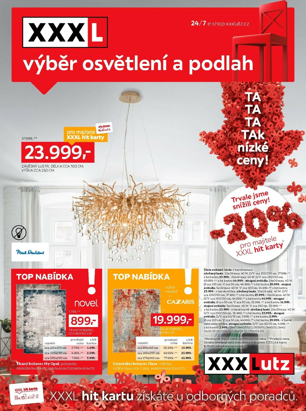 Aktuální leták XXXLutz - XXXL výběr osvětlení a podlah od 27.10. do 29.11.