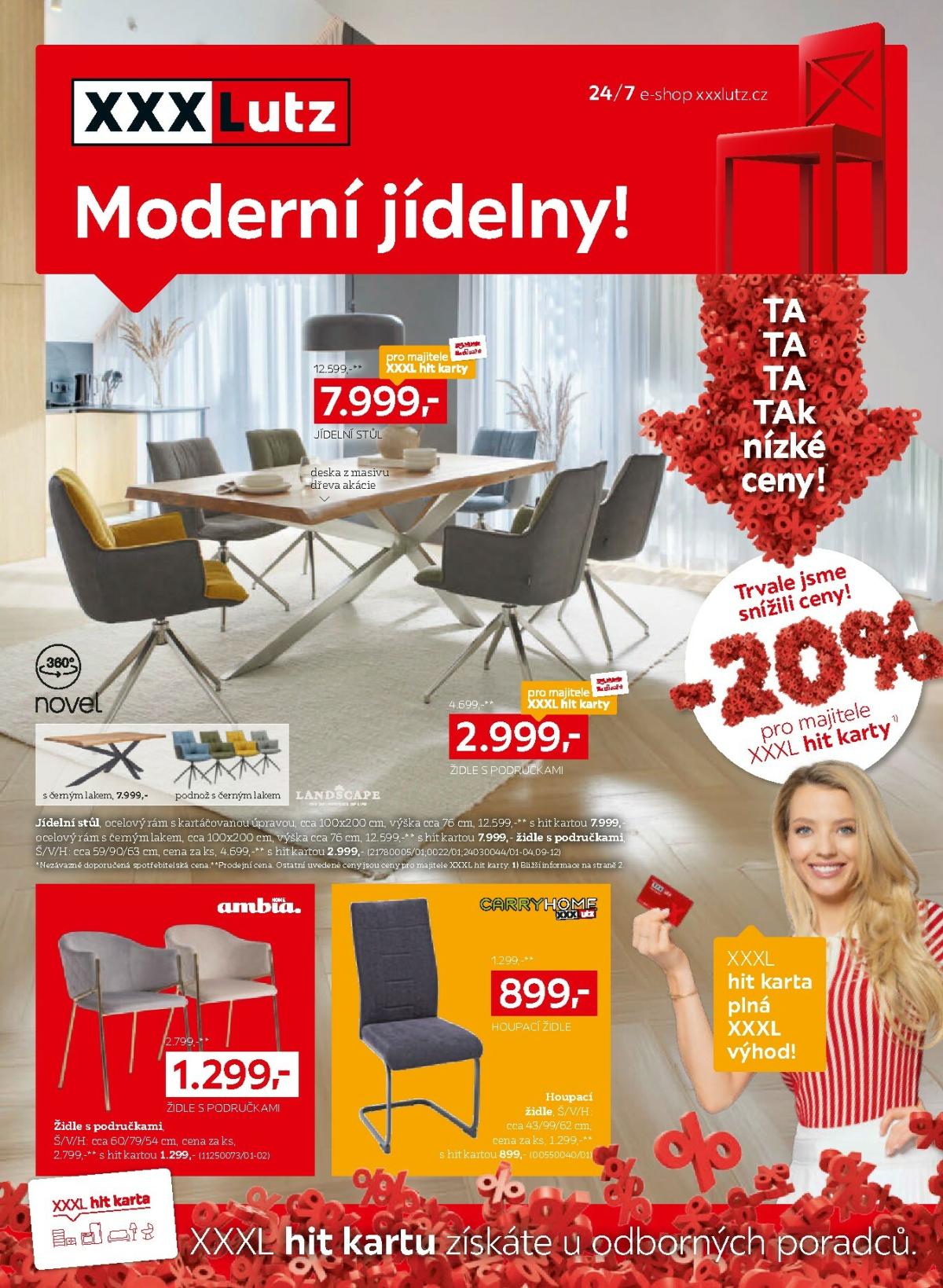 Aktuální leták XXXLutz - Moderní jídelny od 03.11. do 30.11.