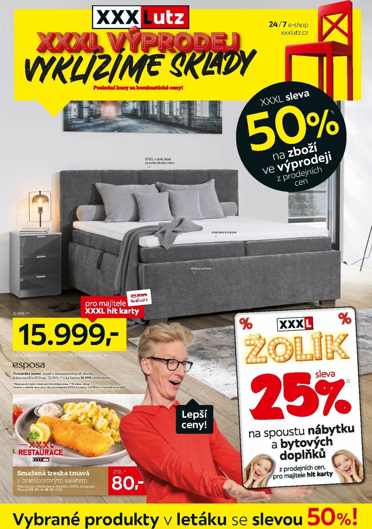 Aktuální leták XXXLutz - Výprodej od 05.01. do 18.01.