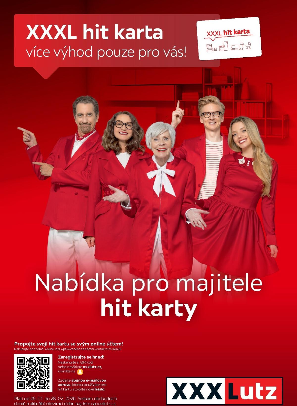 XXXLutz - Hit karta leták platný od 26.01. do 28.02.