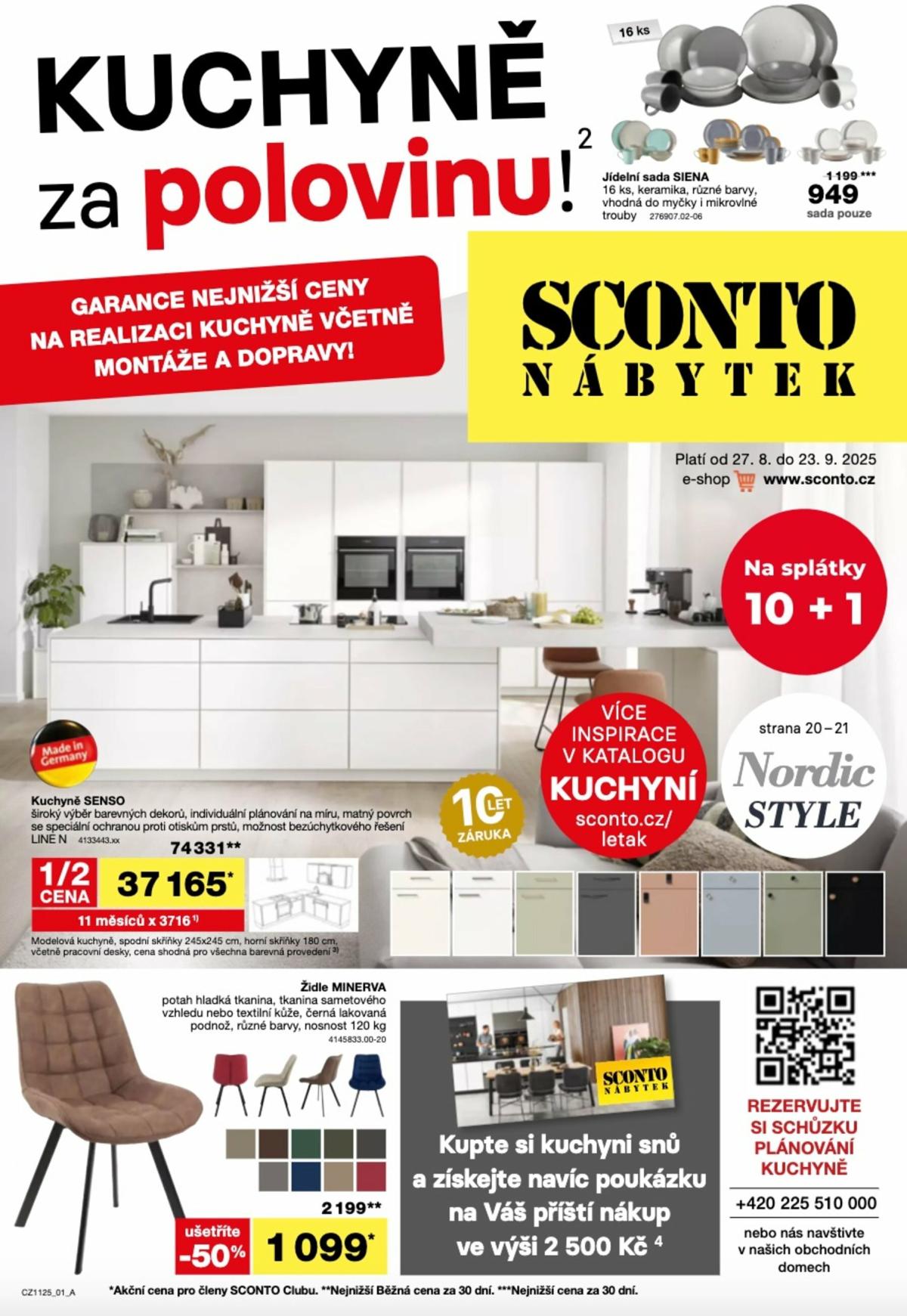 Leták SCONTO Nábytek od 27.08. do 23.09.