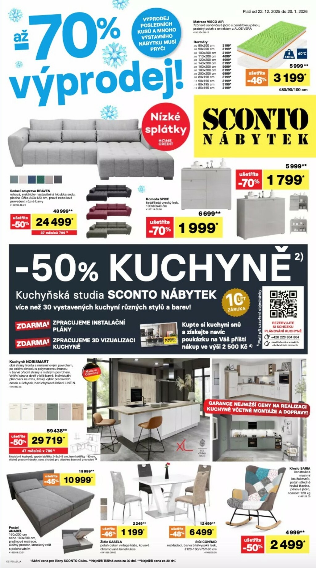Aktuální leták SCONTO Nábytek od 22.12. do 20.01.