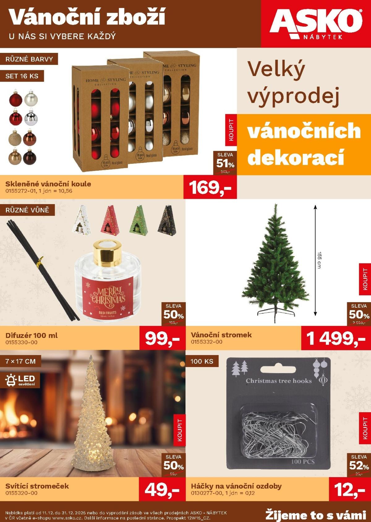 Aktuální leták ASKO NÁBYTEK - Vánoční leták od 11.12. do 31.12.