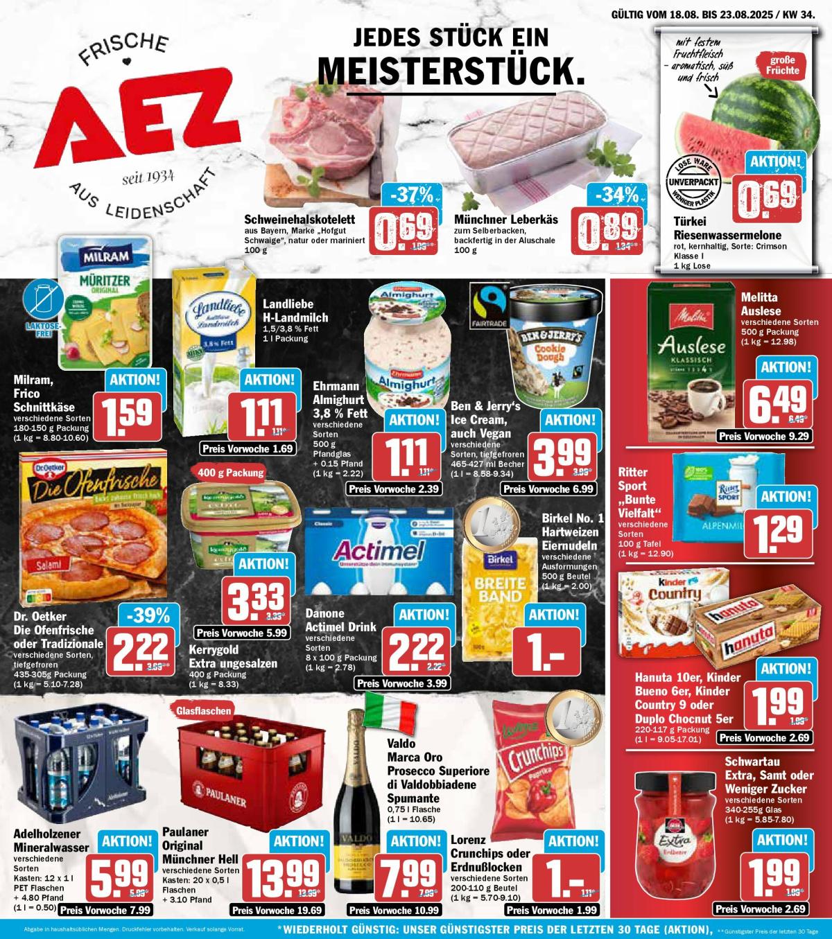 AEZ-Prospekt gültig vom 18.08. bis 23.08.