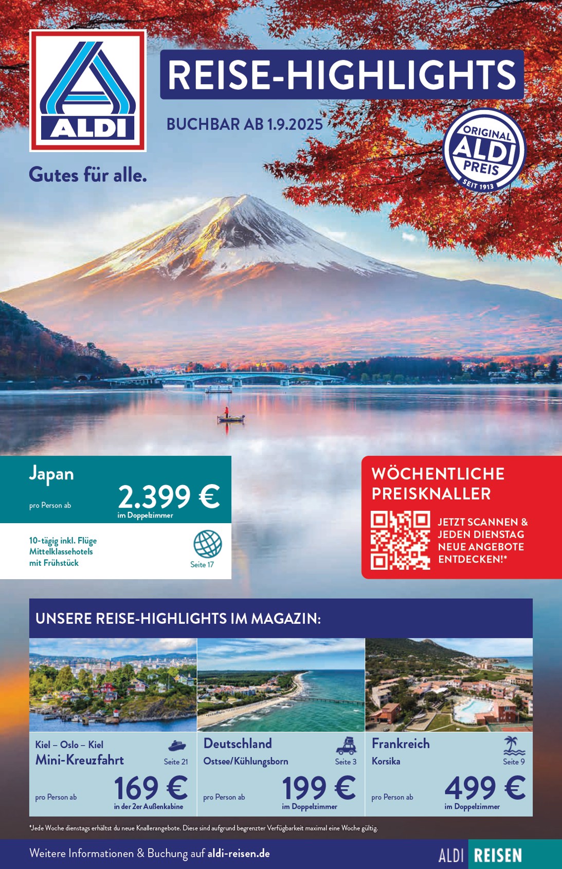 ALDI NORD - Reisen-Prospekt gültig vom 01.09. bis 30.09.