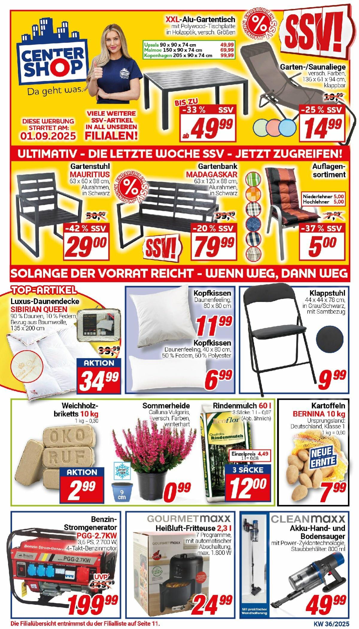 Centershop-Prospekt gültig vom 01.09. bis 06.09.